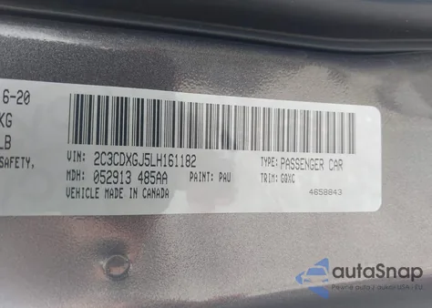 2020 Dodge Charger Scat Pack Widebody Rwd from USA, damaged, VIN 2C3CDXGJ5LH161182